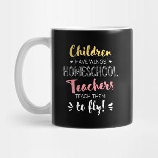 Homeschool Teacher Gifts - Beautiful Wings Quote Mug